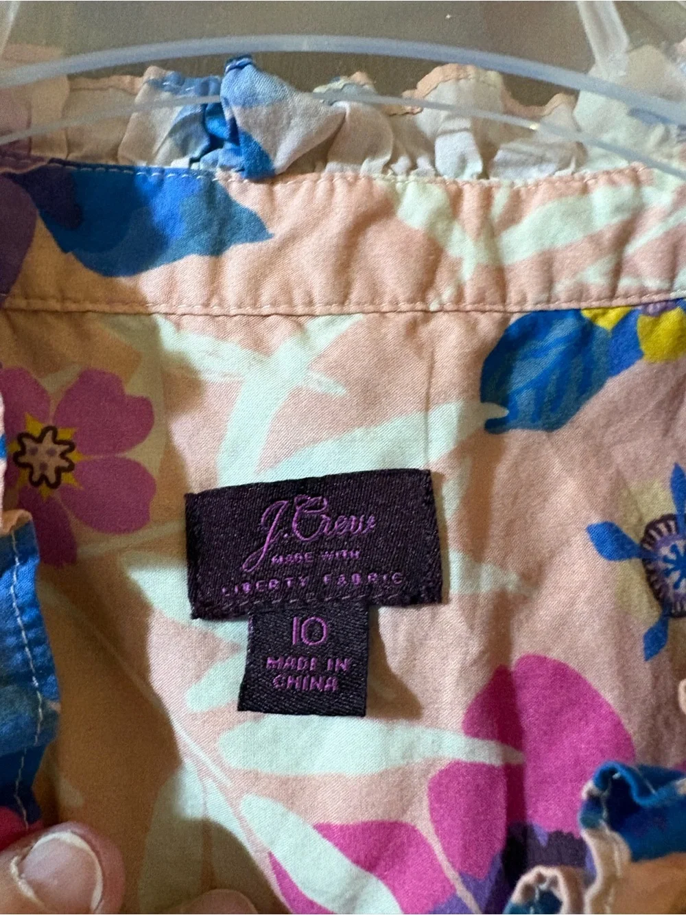 J. Crew Liberty Fabric Pavilion Pink Floral Midi Dress